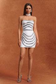 Florelle Sleeveless Diamond Bandage Mini Two Piece Set