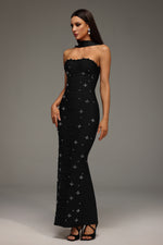 Load image into Gallery viewer, Nesya Sleeveless Pearl Bandage Maxi Dress