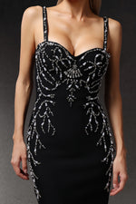 Load image into Gallery viewer, Juyce Sleeveless Diamond Bandage Maxi Dress