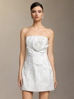 Load image into Gallery viewer, Renaa Kijin Handmade flowers Sequins mini dress