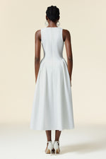 Load image into Gallery viewer, Resber Round Neck Sleeveless Maxi Dress