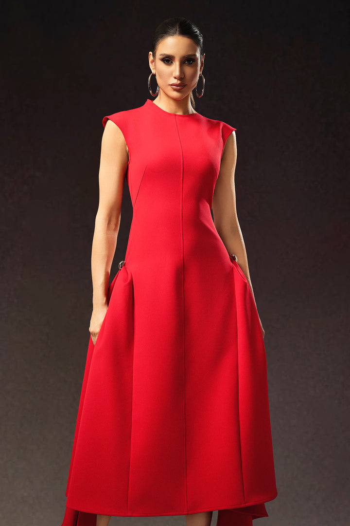 Ekala Round Neck Sleeveless Maxi Dress