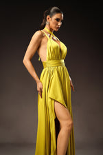 Load image into Gallery viewer, Habane Sleeveless V-Neck Slit Maxi Dress