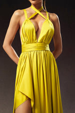 Load image into Gallery viewer, Habane Sleeveless V-Neck Slit Maxi Dress