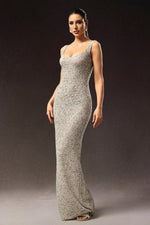 Load image into Gallery viewer, Radmila Sleeveless Sequins Fish Tail Maxi Dress