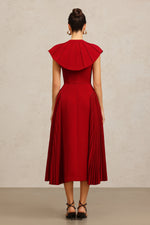 Load image into Gallery viewer, Verna Halter Folds Maxi Dress