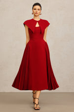 Load image into Gallery viewer, Verna Halter Folds Maxi Dress
