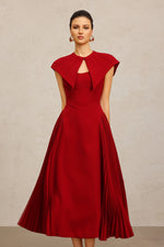 Load image into Gallery viewer, Verna Halter Folds Maxi Dress