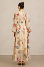 Load image into Gallery viewer, Neal Long Sleeves Floral Printed Maxi Dress