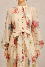 Load image into Gallery viewer, Neal Long Sleeves Floral Printed Maxi Dress