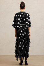 Load image into Gallery viewer, Quanne Short Sleeves Folds Maxi Dress
