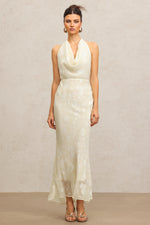 Load image into Gallery viewer, Ella Sleeveless Folds Maxi Dress