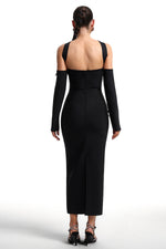 Load image into Gallery viewer, Lokama Strapless Rhinestone Bandage Maxi Dress