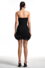 Load image into Gallery viewer, Suri Strapless Rhinestone Bandage Mini Dress