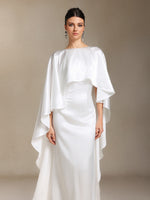 Load image into Gallery viewer, Winmy Shawl Backless Slimming fish tail maxi dress