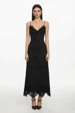 Load image into Gallery viewer, Gema Classic Contour V Neck Sleeveless Lace Maxi Dress