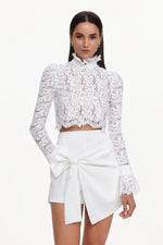 Load image into Gallery viewer, Keaton Chic Contour Long Sleeve Lace Woven Top And Skirt Set