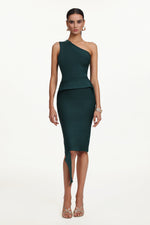 Load image into Gallery viewer, Novah Classic Contour One Shoulder Bandage Midi Dress