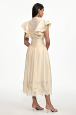 Load image into Gallery viewer, Mafalda Resort Flowy Short Sleeve Ruffle Woven Top and Skirt Set