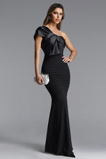 Load image into Gallery viewer, Milline Elegant Contour One Shoulder Twist Maxi Dress