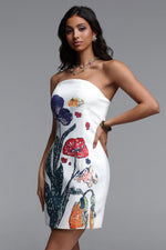 Load image into Gallery viewer, Enid Resort Cinched Sleeveless Floral Print Woven Mini Dress
