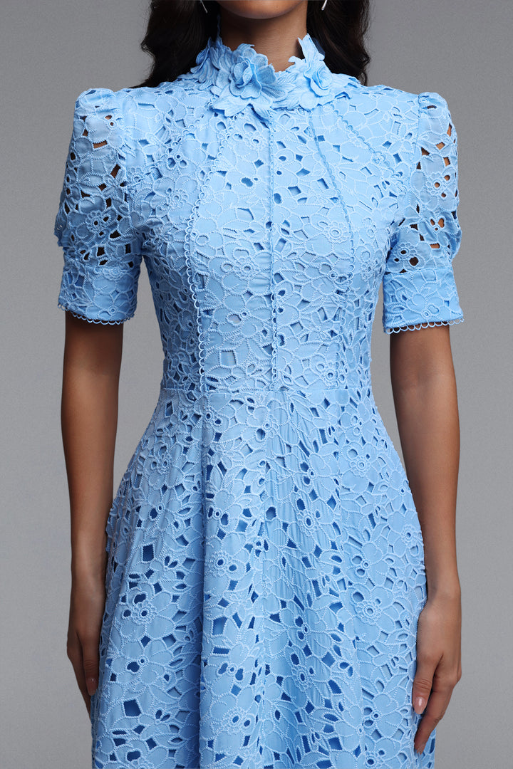 Kitsu Short Sleeve Midi Dress	