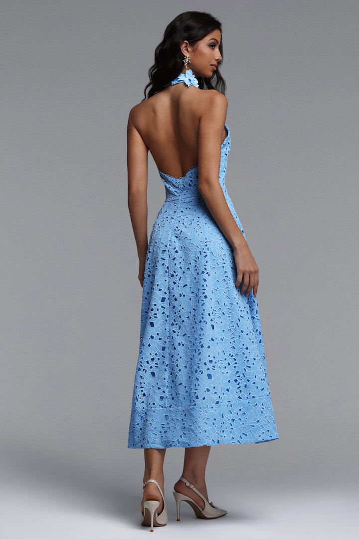 Nuvola Halter Midi Dress	