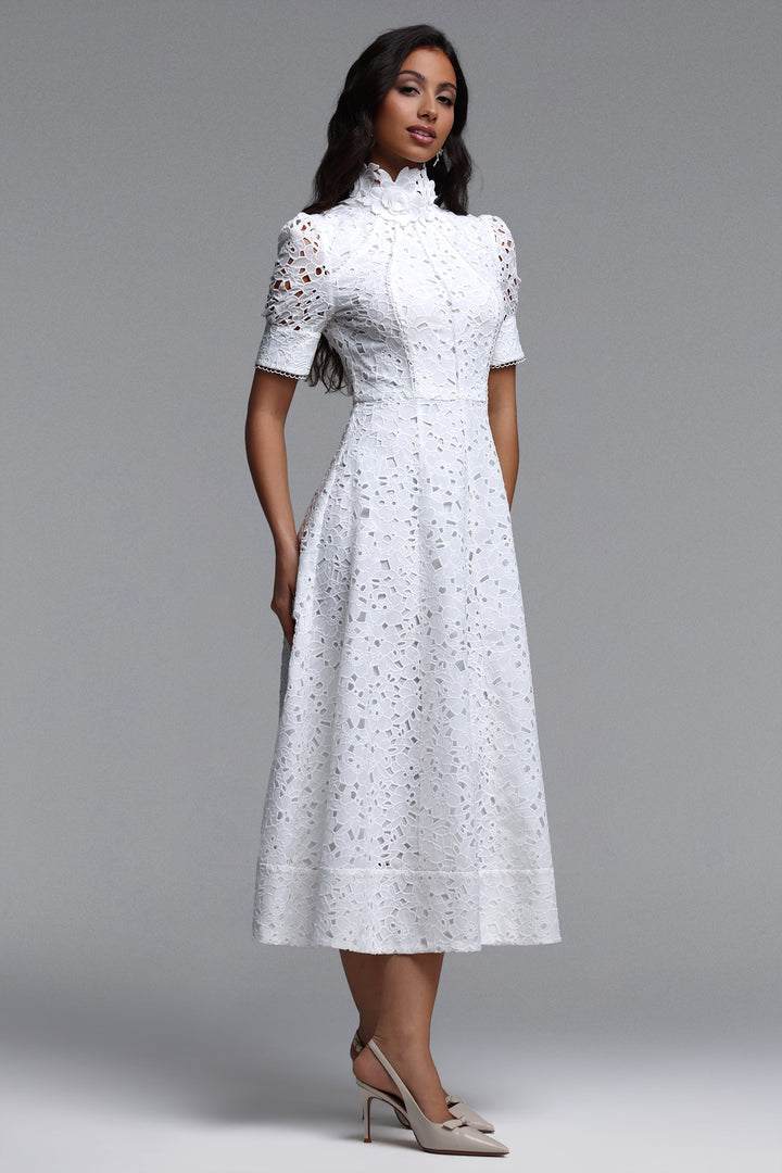 Kitsu Short Sleeve Midi Dress	