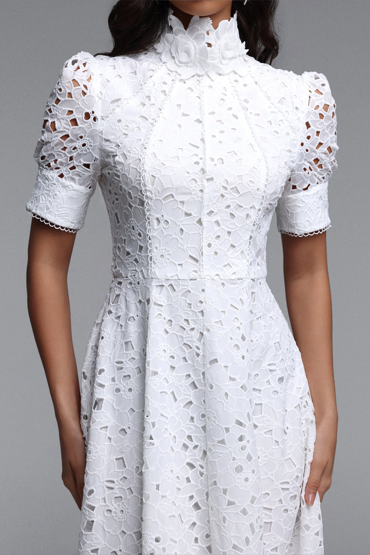 Kitsu Short Sleeve Midi Dress	