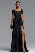 Lade Bild in die Galerieansicht, Ilia Glamorous Contour Ruched Sequin Maxi Dress