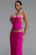 Load image into Gallery viewer, Rae Resort Contour Sleeveless Floral Woven Top and Skirt Two Piece Set	