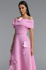 Lade Bild in die Galerieansicht, Gacia Elegant Off Shoulder Floral Maxi Dress
