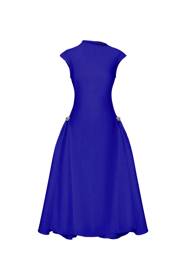Paca Choker Sleeveless BlueMaxi Dress