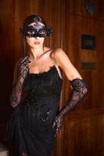 Load image into Gallery viewer, Thandiwe Lace Strapless Maxi Dress