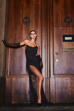 Load image into Gallery viewer, Thandiwe Lace Strapless Maxi Dress