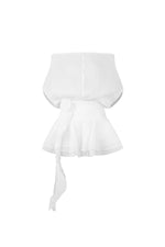 Load image into Gallery viewer, Kattin Off-The-Shoulder Flowers Mini Dress