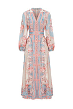 Lade Bild in die Galerieansicht, Dorte Long Sleeve Floral Printed Maxi Dress
