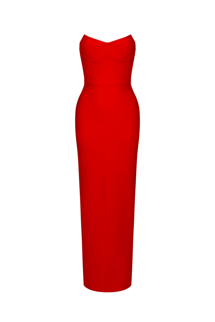 Dotte Maxi Bandage Dress - Red