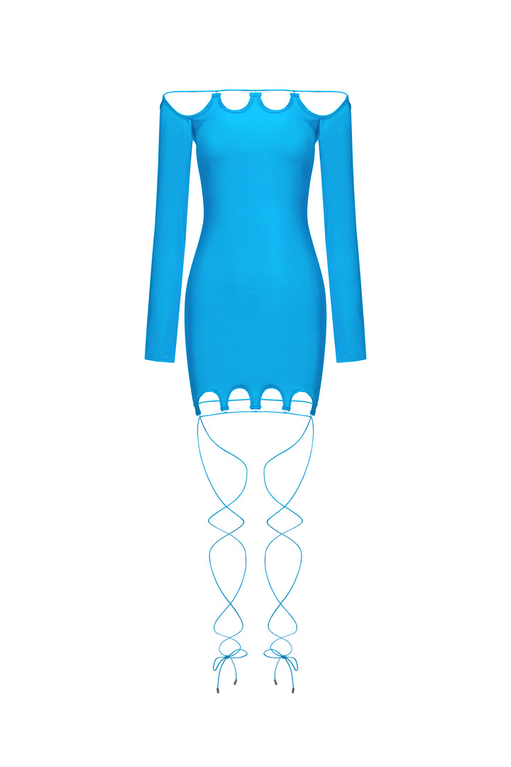 Quana Mini Dress - Blue
