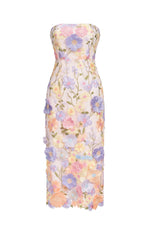 Load image into Gallery viewer, Fala Embroidered Strapless Dress