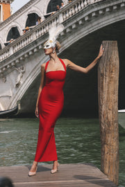 Rosee Sleeveless Bandage Midi Dress