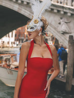 Load image into Gallery viewer, Rosee Sleeveless Bandage Midi Dress