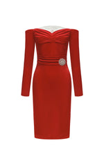 Load image into Gallery viewer, Kivi Off Shoulder Midi Dress