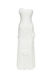 Kosala Flrs Strapless High Slit Maxi Dress