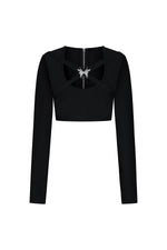 Load image into Gallery viewer, Susan Long Sleeves Hollow Out Butterfly Bandage Maxi Two-Piece Set