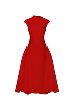 Load image into Gallery viewer, Paca Choker Sleeveless Red Maxi Dress