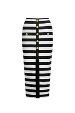 Lade Bild in die Galerieansicht, Martha Off-the-Shoulder Hollow Out Slit Bandage Midi Two-Piece Set