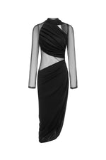 Load image into Gallery viewer, Piala Long Sleeve Hollow Out Midi Dress