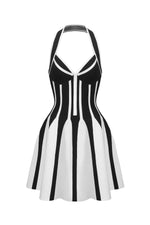 Load image into Gallery viewer, Eudora Halter Sleeveless Streak Bandage Mini Dress