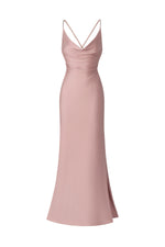 Load image into Gallery viewer, Hazada Backless Metal Diamond Maxi Dress